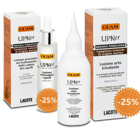 Уникальные лосьоны для укрепления волос из линии GUAM UPKer со скидкой в 25%!